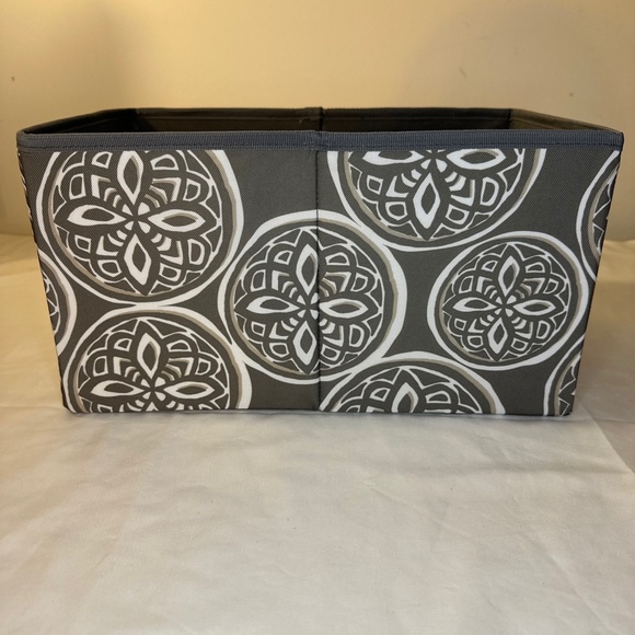 Thirty-One Gifts Your Way Rectangle Woodblock Whimsy Storage Bin Home Organizer - Picture 5 of 8